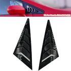 Side Front Window Triangle Louver Cover Carbon Fiber Look For 06-11 Honda Civic