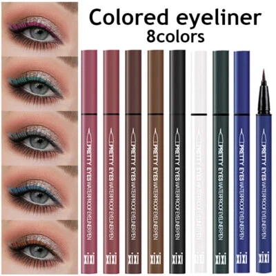 8 Colors Liquid Eyeliner Eye Liner Pen Long Lasting Eye Makeup Waterproof* - Image 1 of 4