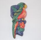 Vintage Wall Pocket Parakeet 1950'S Era Made In Japan Colorful 7" Tall