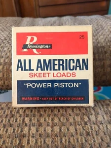 REMINGTON ALL AMERICAN  Skeet LOADS 12 GA SHOTGUN SHELL BOX EMPTY - Picture 1 of 8