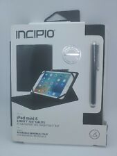 Incipio Invert Folio Case with Stylus for iPad Mini 4 & 7" to 8" Tablets - Black