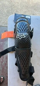 Knee Guard Pair Racing Motor Cross Dirt Bike - Fox Titan Pro Knee Protection - Picture 1 of 2