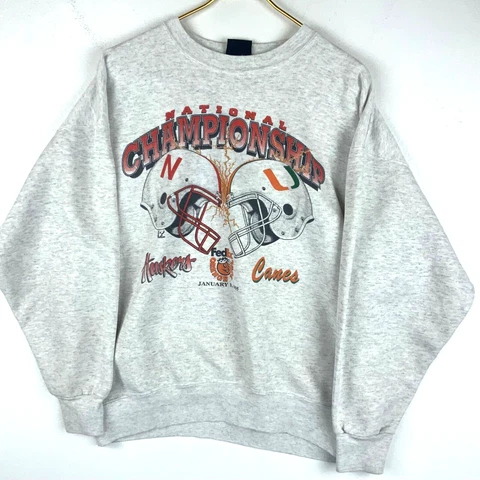 Vintage Nebraska Cornhuskers Crewneck Sweatshirt Size XL 1995 Gray Ncaa Cover