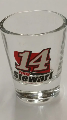 NASCAR #14 Tony Stewart Shot Glass, NEW Cover
