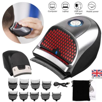 Professional Mens Hair Clippers Self-Haircut Kits Cordless Electric Hair Trimmer