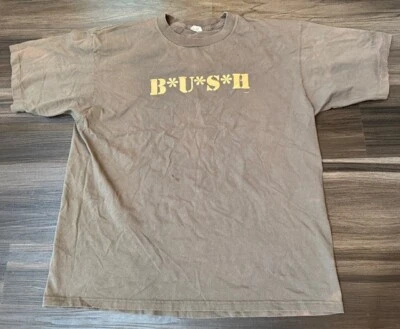 Винтажная футболка BUSH 1995 мужская XL США концертная футболка гранж 90-е MASH - Изображение 1 из 4