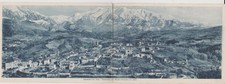 AMATRICE RIETI PANORAMA DEL PAESE E DEL MONTE GORZANO 1936 BELLA !