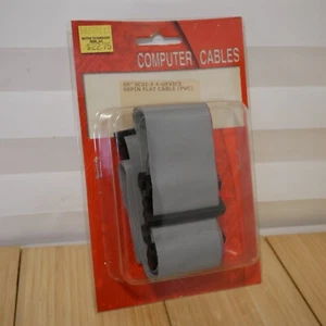 Vintage NOS 60-inch Internal SCSI-3 68-Pin 4-Device Flat Ribbon Cable - Picture 1 of 5