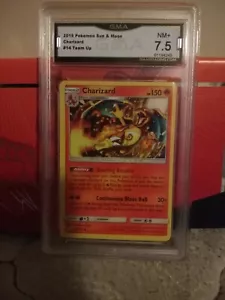 Pokemon Team Up Charizard Non-Holo 14/181 GMA 7.5 NM+ - Picture 1 of 1