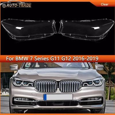 Headlight Lens Cover Shell For BMW 7 series G11 G12 2016-2018 730Li 740Li 750Li - Image 1 of 4