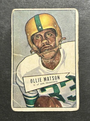 1952 Bowman SMALL Football #127 OLLIE MATSON Chicago Cardinal RC FB HOFer - LQQK - Image 1 of 2