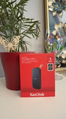SANDISK Portable - USB 3.2 Gen 2 Festplatte, 1 TB SSD, extern, Blau - Bild 1 von 3