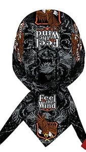 CAPSMITH DANBANNA DOORAG DELUXE FEEL THE WIND EAGLE MOTORCYCLE SKULL CAP - Picture 1 of 1