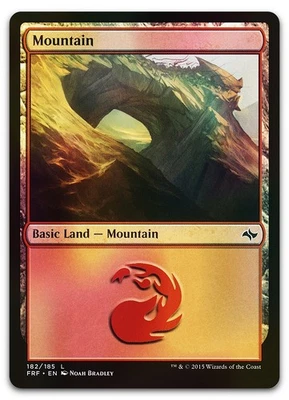 Mountain (182) #182 (Foil) (LP) Fate Reforged FRF Magic MTG - Image 1 of 2