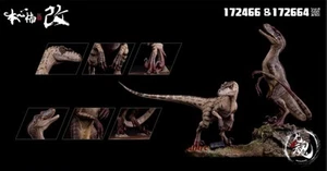Nanmu Studio Velociraptor 2.0 White & Knight Dinosaur Models Animal Figurine - Picture 1 of 3