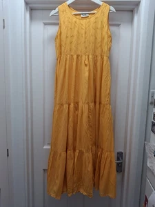 1970s vintage maxi orange dress - good condition - size small - Picture 1 of 3