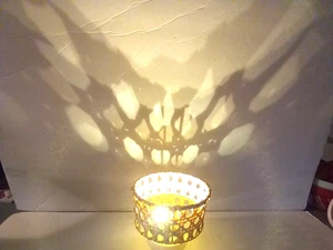 Magnetic LED Woven Chandelier Battery Operated Set of 6 NIB Wicker - Picture 1 of 3