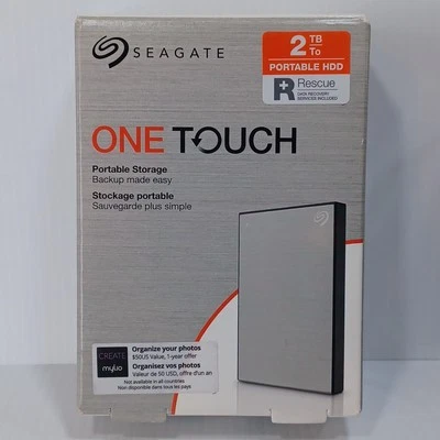 Seagate (STKB2000401) 2TB External Hard Drive - Silver - Image 1 of 4
