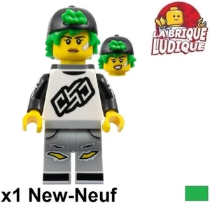 Lego Figurina Minifig Serie 27 Longboarder Skateuse Skater COL455 NUOVO - Picture 1 of 1