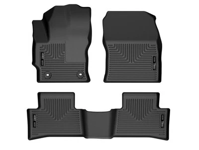 Husky Weatherbeater Floor Mats Fit 22-25 Corolla Cross FWD Front/2nd Row 3pc Blk Foto 1 de 4