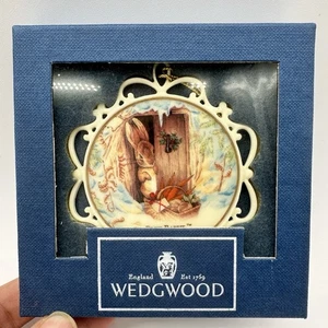 Adorno de Navidad de colección Wedgwood Peter Rabbit jaspe blanco 95 Inglaterra Orig. Caja - Imagen 1 de 6