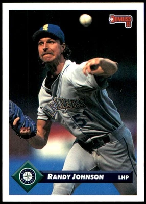 Randy Johnson 1993 Donruss #581 Mariners MLB READ FREE SHIPPING AutographDen - Image 1 of 2