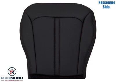 Lincoln MKX 2011-2015 - parte inferior lateral del pasajero cubierta de asiento de cuero genuino negro Foto 1 de 4