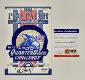 John Elway signed Disney World 1997 Quarterback Challenge Patch autograph PSA - Picture 1 of 3
