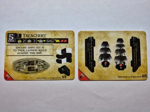 Wizkids Pirates CSG Treachery #017 COMMON Unpunched Ship - Picture 1 of 2