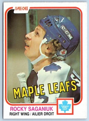 ROCKY SAGANIUK 1981-82 O-PEE-CHEE 81-82 NO 323 NRMINT+            58352 - Image 1 of 2