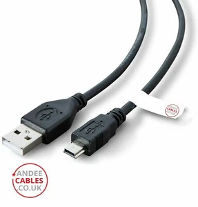 Mini USB Cable Charge & Sync Data Lead Power Long Phone Charger Dash Cam Camera - Picture 1 of 5