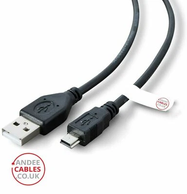 Mini USB Cable Charge & Sync Data Lead Power Long Phone Charger Dash Cam Camera - Image 1 of 4