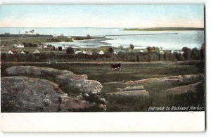 Entrance to Rockland Harbor, Maine - c1905 UDB Postcard - Picture 1 of 2
