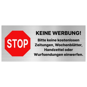Magnetschild Keine Werbung für Briefkasten 7x3 cm – UV- und Witterungsbeständig - Picture 1 of 24