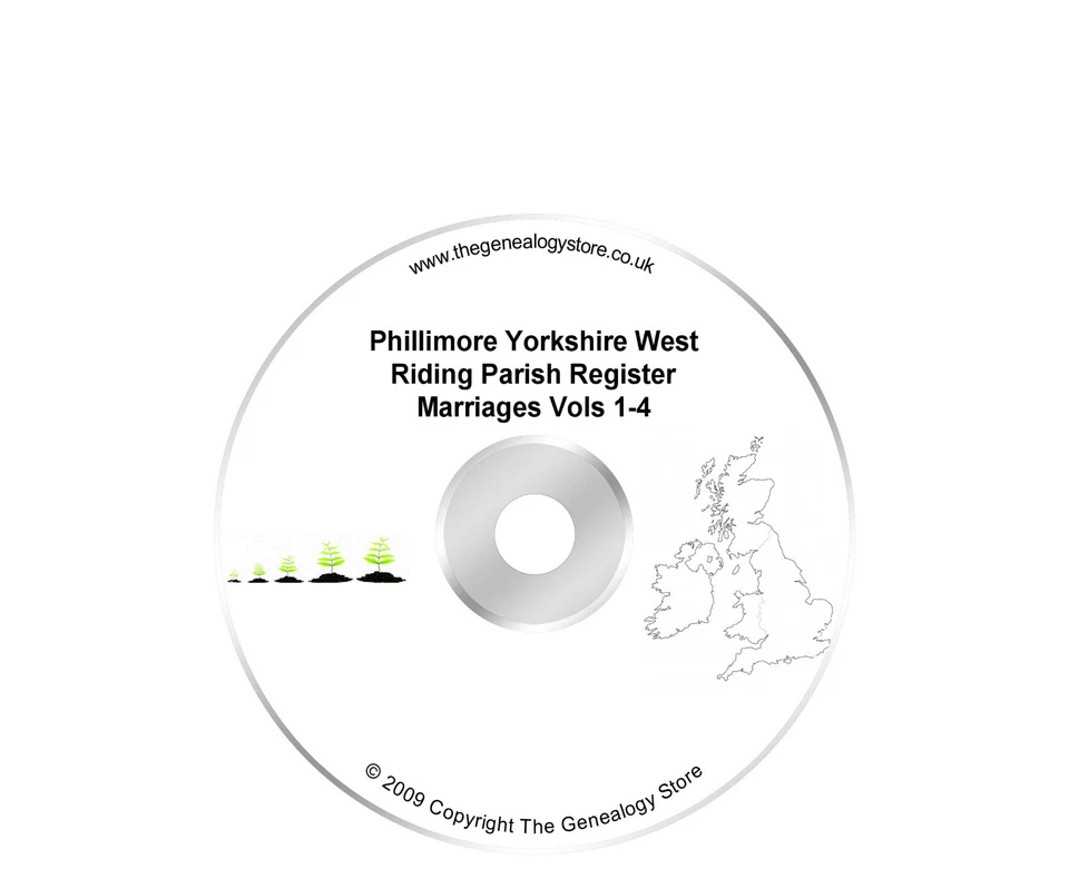 Phillimore Yorkshire West Riding Parish Register Marriages Vols 1-4 - Image 1 of 1