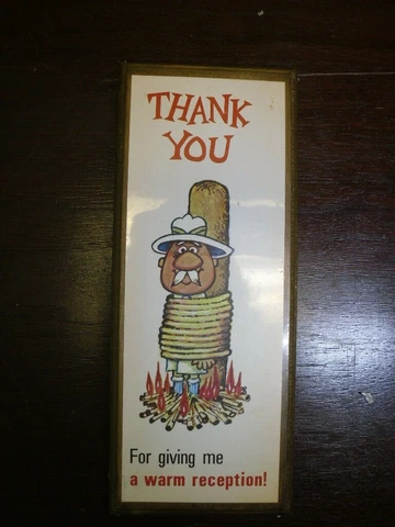 "Warm Reception" Novelty Comic Wall Plaque by Brinn's of Pittsburgh 1970s Cover