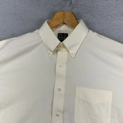 Jos. A. Bank Travelers Collection Men Dress Shirt 16.5-34 Yellow Button Down NEW - Image 1 of 4