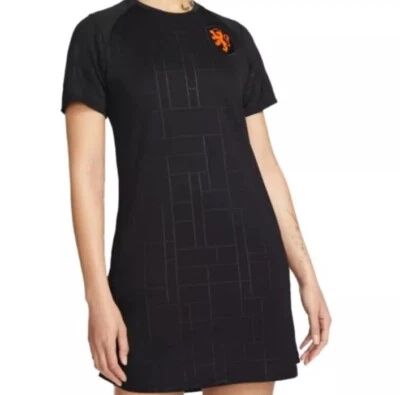 Nike Netherlands Black Pullover Short Sleeve Dri-FIT Soccer Jersey Dress Small - Image 1 of 4