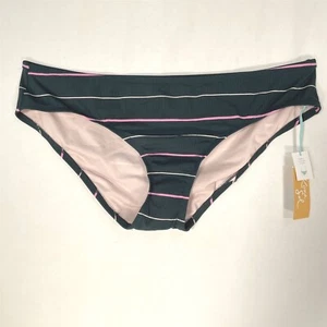 Kona Sol Textured Modern Coverage Wide Hipster Bikini Bottom Womens X-Large - Picture 1 of 11