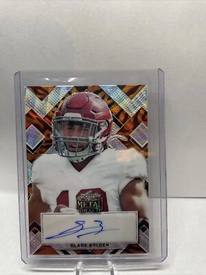 Slade Bolden 2022 Leaf Metal Draft Prismatic Tiger Portrait Auto 3/5 Alabama - Image 1 of 4