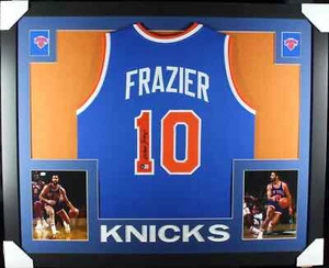 Walt Frazier Signed/Autographed Custom Jersey in 35x43 Frame - Beckett/BAS - Picture 1 of 1