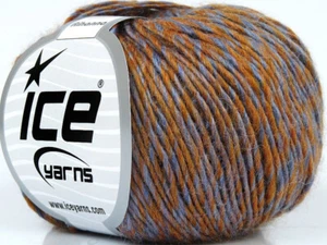 8-Skein Lot Rihanna Yarn Wool Light 8x50g/140m Gold Bluish Lilac - Picture 1 of 4