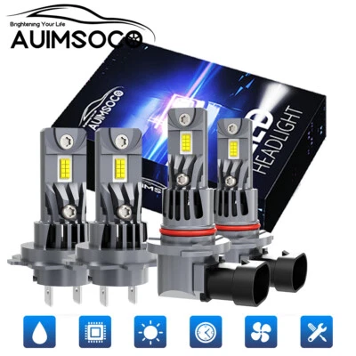 Kits de bombillas LED Combo 9005 H7 6000K blancas para Hyundai Elantra 2017-2018 Foto 1 de 4