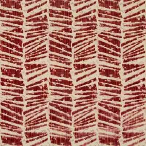 Brunschwig Fils Tiger Stripe Velvet Fabric Chaumont Velvet Red 1.95yd 8020114.19 - Picture 1 of 1