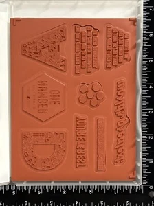 Stampin Up! Juego de estampillas de goma Urban District montadas 143068 - Imagen 1 de 3