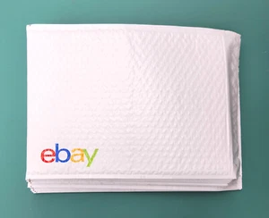 Bubble Mailers - 15 Count eBay Branded 9.5" X 13.25" Padded Airjacket Envelopes - Picture 1 of 2