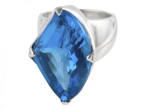 Excellent Blue Topaz Ring - 50 - Picture 1 of 1