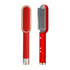 Hair Brush Multifunctional Straightener Comb Electric Heating Hot Beard Styler - Picture 1 of 11