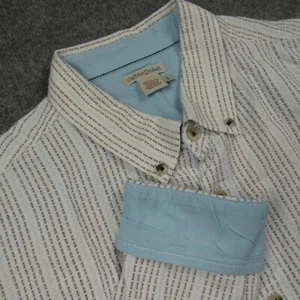 Camicia Carbon2Cobalto Uomo Grande Blu Bianco Leggera Texture Polsino Infradito - Foto 1 di 14