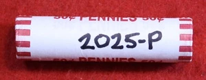 Centavo Lincoln Shield 2025-P rollo de 50 monedas rollos sin circular - Imagen 1 de 1